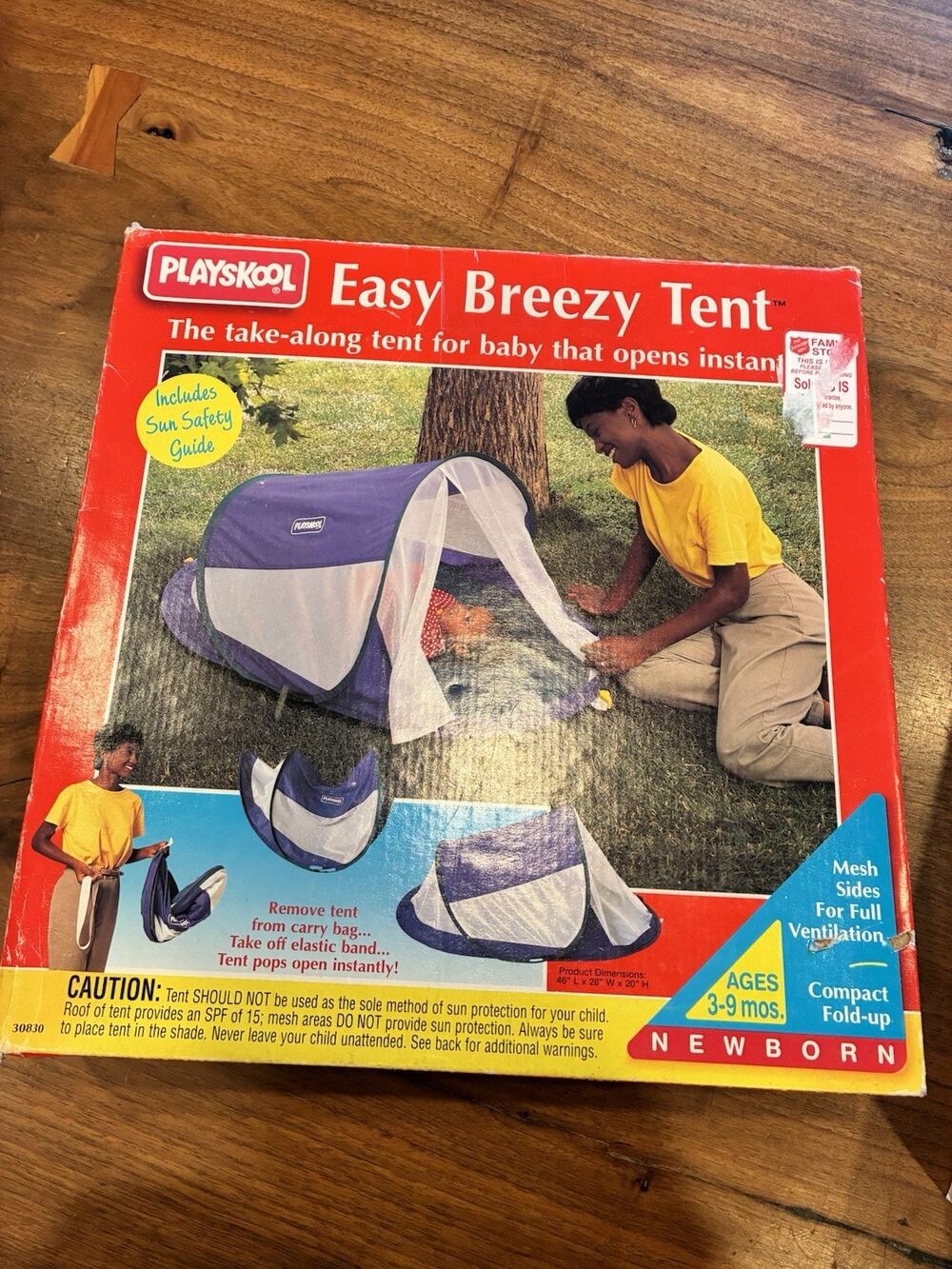 NOS 90s Playskool Easy Breezy Baby Tent Newborn